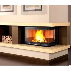 Inserto de madera La Nordica Ángulo Recto Monobloque 800 DX 10kW Negro Inserto de madera La Nordica Ángulo Recto Monobloque 800 DX 10kW Negro