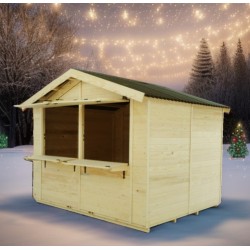 Sylva 4x2,4m Habrita 9.6m2 spruce wood merchant shop Sylva 4x2,4m Habrita 9.6m2 spruce wood merchant shop