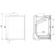 Ferlux F-1100 Inserto de madera turbo ventilado grande de 16,5 kW