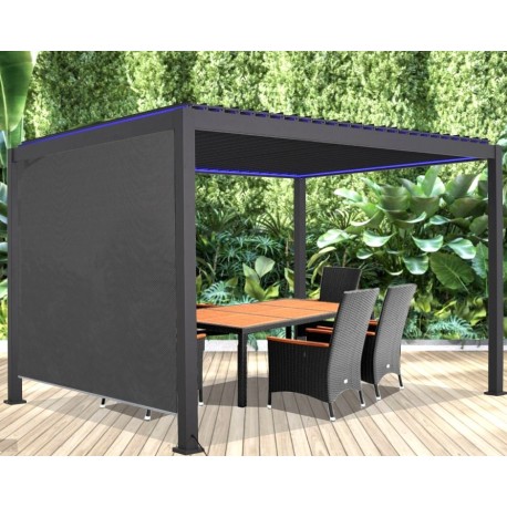 Cortina Lateral Cortina Bioclimática Pérgola Habrita 3m