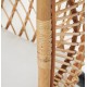 Kate Hängesessel aus natürlichem Rattan und dunkelgrauem Stahl VeryForma