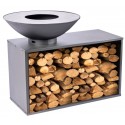 Mesa de Braseiro Onyx 80 e Grade Elevada RedFire