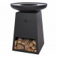 Zwarte Orion Classic Brazier en RedFire deksel