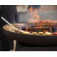 Zwarte Orion Classic Brazier en RedFire deksel