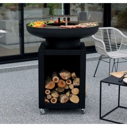 Brasiflam Pack Plus vuurpot zwart Flamino