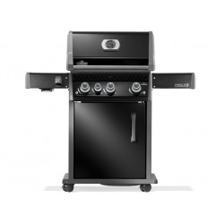 Napoleon Rogue® PRO 425 zwarte gasbarbecue BB SIZZLE ZONE™ en 4 branders waarvan één Side