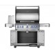 Napoleon Rogue® PRO-S 625 RSIB RVS SIZZLE ZONE™ 7 gasbarbecue met zij- en achterbrander