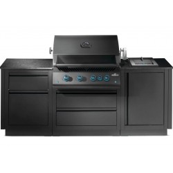 OASIS® 105 Napoleon Matzwarte 700-serie Sizzle Zone® Side buitenkeuken