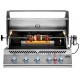 Parrilla de gas incorporada Napoleon Big 38 Series 700 con 5 quemadores y 1 trasero infrarrojo