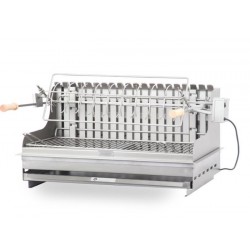 Le Marquier Irissarry roestvrijstalen barbecue met draaispit 78x32