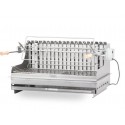 Le Marquier Irissarry Barbecue in Acciaio Inox con Girarrosto 78x32
