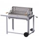 Le MarquLe Marquier Irissarry Stainless Steel Barbecue with Cart and Rotisserie