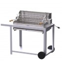 Barbecue Le Marquier Irissarry Inox avec Chariot et Tournebroche