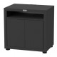 Le Marquier kitchen cabinet with two doors 80x55 cm black steel