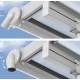 Pergola adossée Olympia 3x5,46m aluminium blanc et polycarbonate Canopia