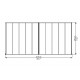 Olympia 3x6,1 m Wandpergola aus Weißaluminium und Canopia Polycarbonat