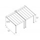 Olympia 3x6,1 m Wandpergola aus Weißaluminium und Canopia Polycarbonat