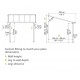 Pérgola de pared Olympia 3x6,1m de aluminio blanco y policarbonato Canopia