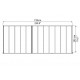 Pergola adossée Olympia 3x7,30m aluminium gris et polycarbonate Canopia