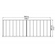 Pérgola de parede Olympia 3x7,30m em alumínio cinzento e policarbonato Canopia