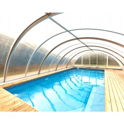 Abri de Piscine haut Télescopique 6.5x10.6x2.10m Trend Standart Abrilios Abri de Piscine haut Télescopique 6.5x10.6x2.10m Trend Standart Abrilios